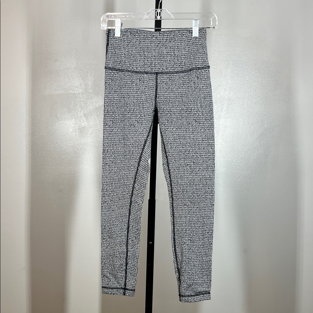 Lululemon Athletica Black and White Patterned Leggings
